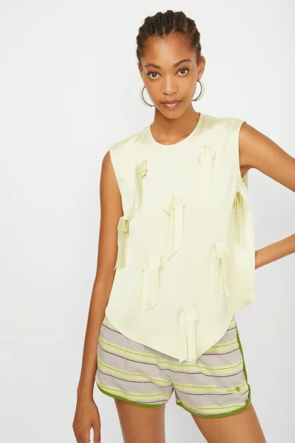 Isabelle Blanche top lime