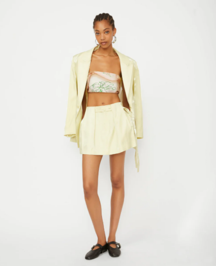 Isabelle Blanche minigonna lime