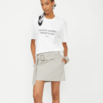 Isabelle Blanche minigonna grigia