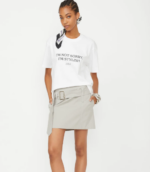 Isabelle Blanche minigonna grigia