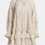 Weili Zheng Mini abito grembiule colore bianco