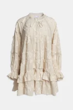 Weili Zheng Mini abito grembiule colore bianco