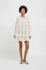 Weili Zheng Mini abito grembiule colore bianco