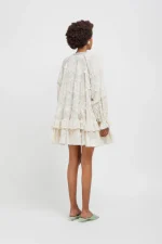 Weili Zheng Mini abito grembiule colore bianco