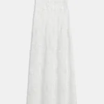 Weili Zheng Gonna a sirena in macrame colore bianco