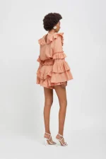 Weili Zheng Blusa boho colore corallo