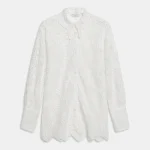 Weili Zheng Camicia in pizzo macrame' colore bianco