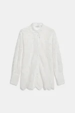 Weili Zheng Camicia in pizzo macrame' colore bianco