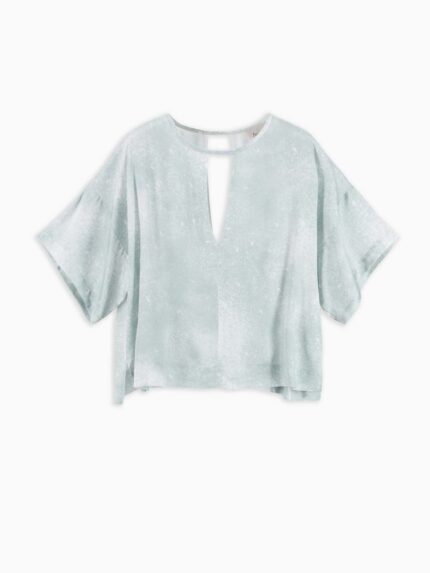 8PM Blusa Lucca con stampa tie dye color Salvia
