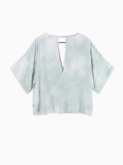 8PM Blusa Lucca con stampa tie dye color Salvia