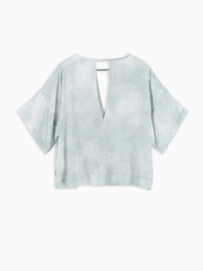 8PM Blusa Lucca con stampa tie dye color Salvia