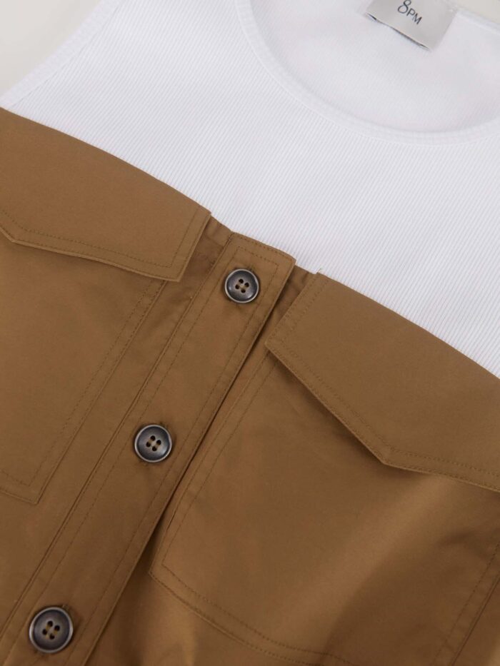 8PM Top Adelaide colore tabacco