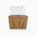 8PM Top Adelaide colore tabacco