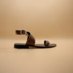 Sandalo Donna in Camoscio marrone