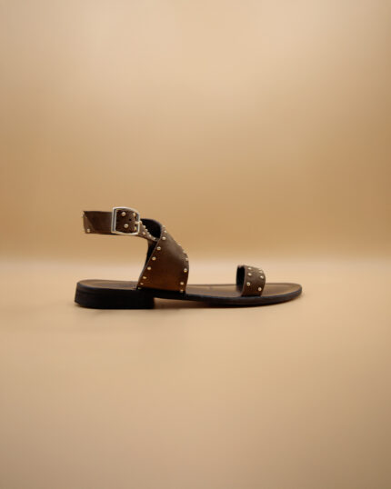 Sandalo Donna in Camoscio marrone