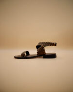 Sandalo Donna in Camoscio marrone