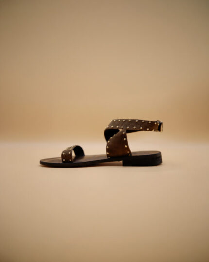 Sandalo Donna in Camoscio marrone