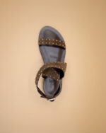 Sandalo Donna in Camoscio marrone