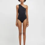 Weili Zheng Costume intero monospalla