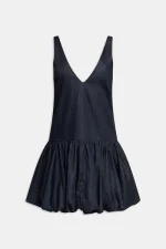 Weili Zheng Mini abito nuvola in chambray denim