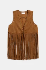 Weili Zheng Gilet in alcantara