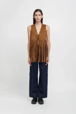 Weili Zheng Gilet in alcantara