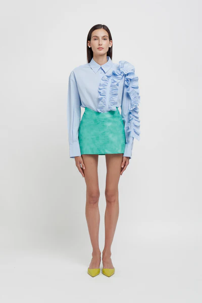 Weili Zheng Minigonna in ecopelle