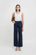 Weili Zheng Cargo in chambray
