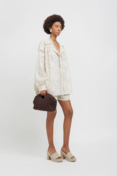 Weili Zheng Borsa clutch marrone