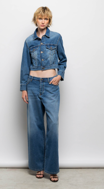 GSD Jeans Donna Palazzo Vita Alta