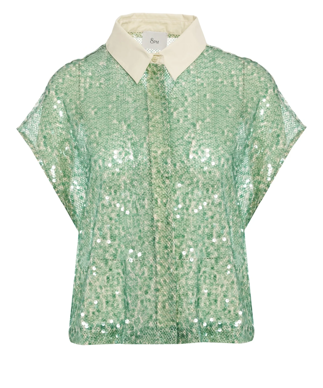 11818 8PM Blusa con paillettes 'Città del Messico'