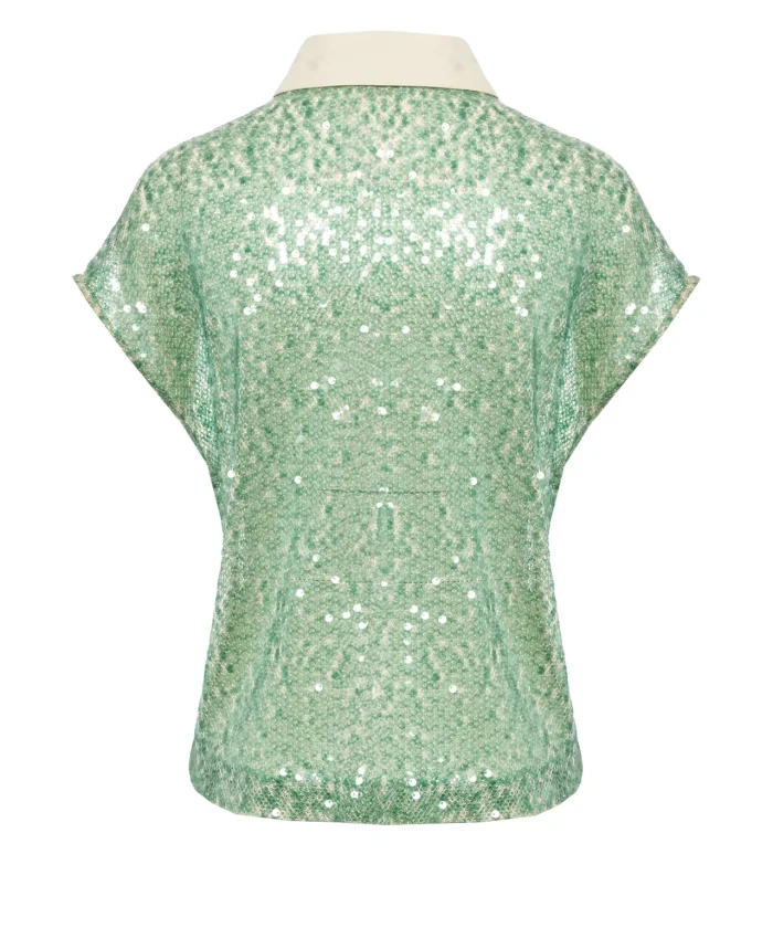 8PM Blusa con paillettes 'Città del Messico'