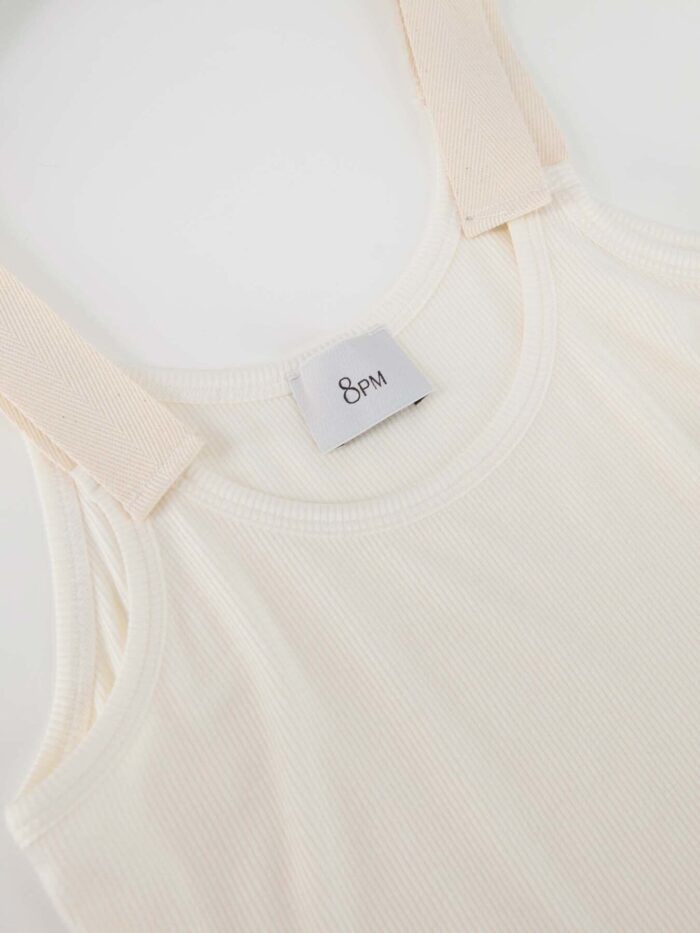 8PM Top 'Marrakech' colore burro