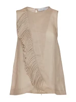 Simona Corsellini Top con frangia