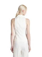 Simona Corsellini Top in tramato light tre bottoni