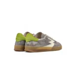 Sneaker Club Pelle Laminata Argento E Cavallino