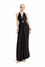 Simona Corsellini Abito lungo con scollo nero