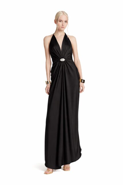 Simona Corsellini Abito lungo con scollo nero