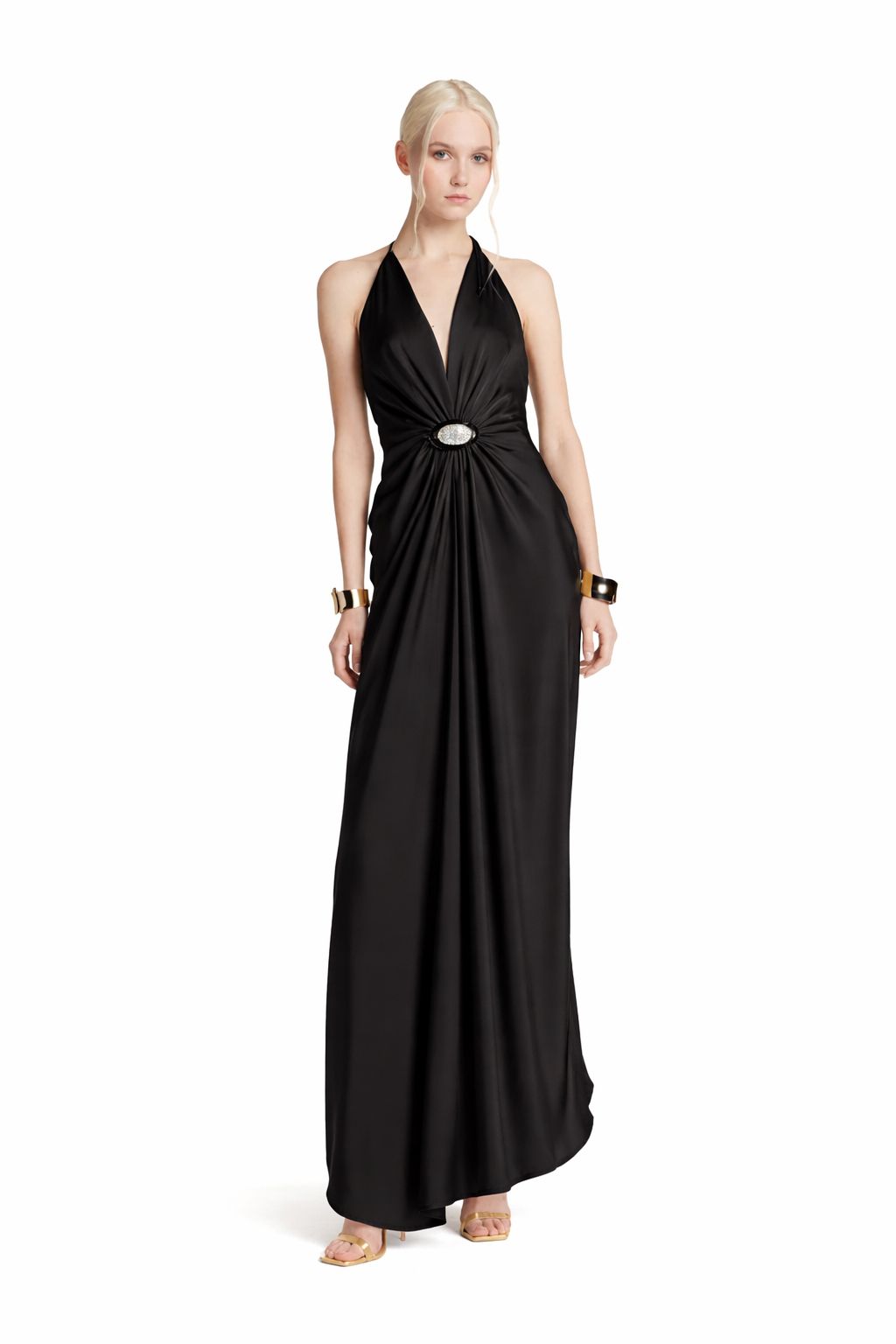 12388 Simona Corsellini Abito lungo con scollo nero