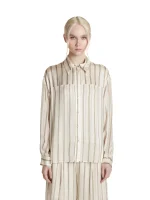 Simona Corsellini Camicia con fondo asimmetrico