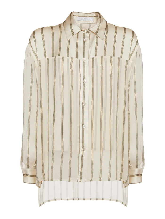 Simona Corsellini Camicia con fondo asimmetrico
