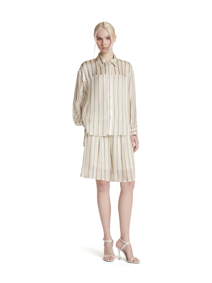 Simona Corsellini Camicia con fondo asimmetrico