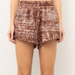 Apaperkid Pantaloncino color marrone con applicazioni