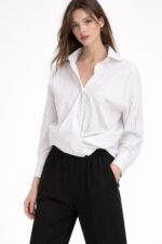 Apaperkid Camicia in cotone colore bianco