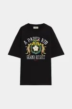 Apaperkid T-Shirt Con Stampa colore nero