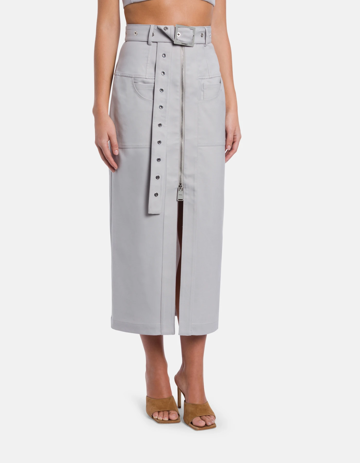 11988 Dondup Gonna lunga colore grigio