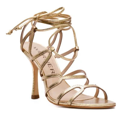 Werner Sandalo in pelle Rosita colore oro
