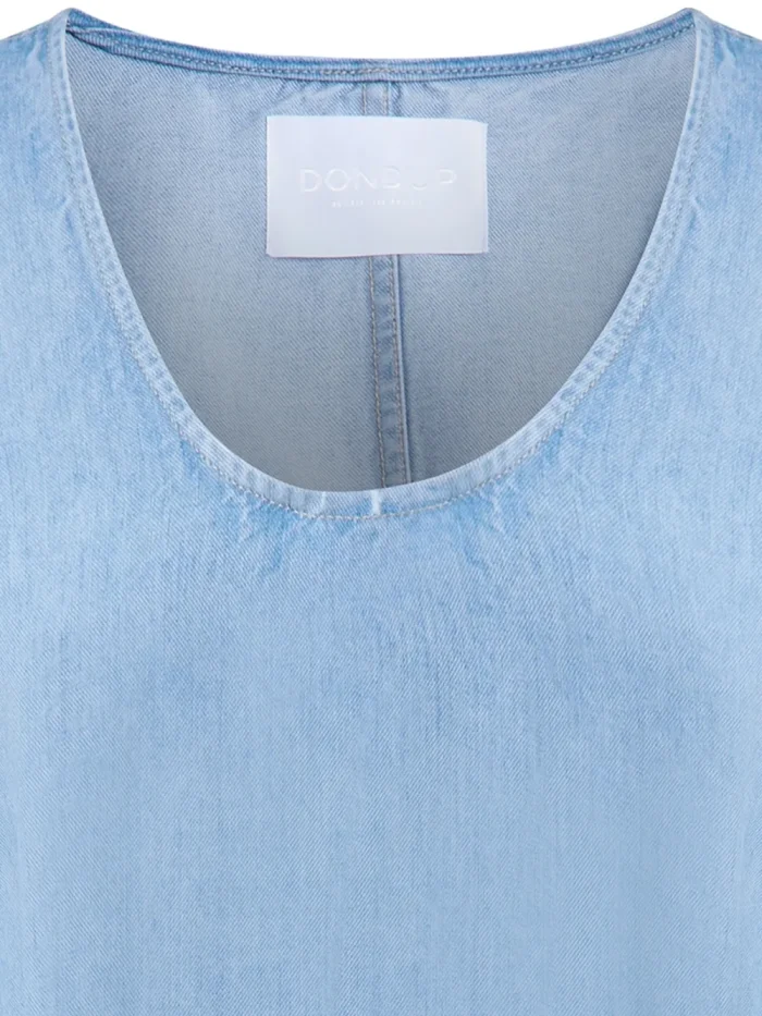 Dondup Top con scollo a u colore jeans