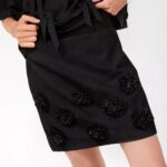 Isabelle Blanche Gonna corta nera