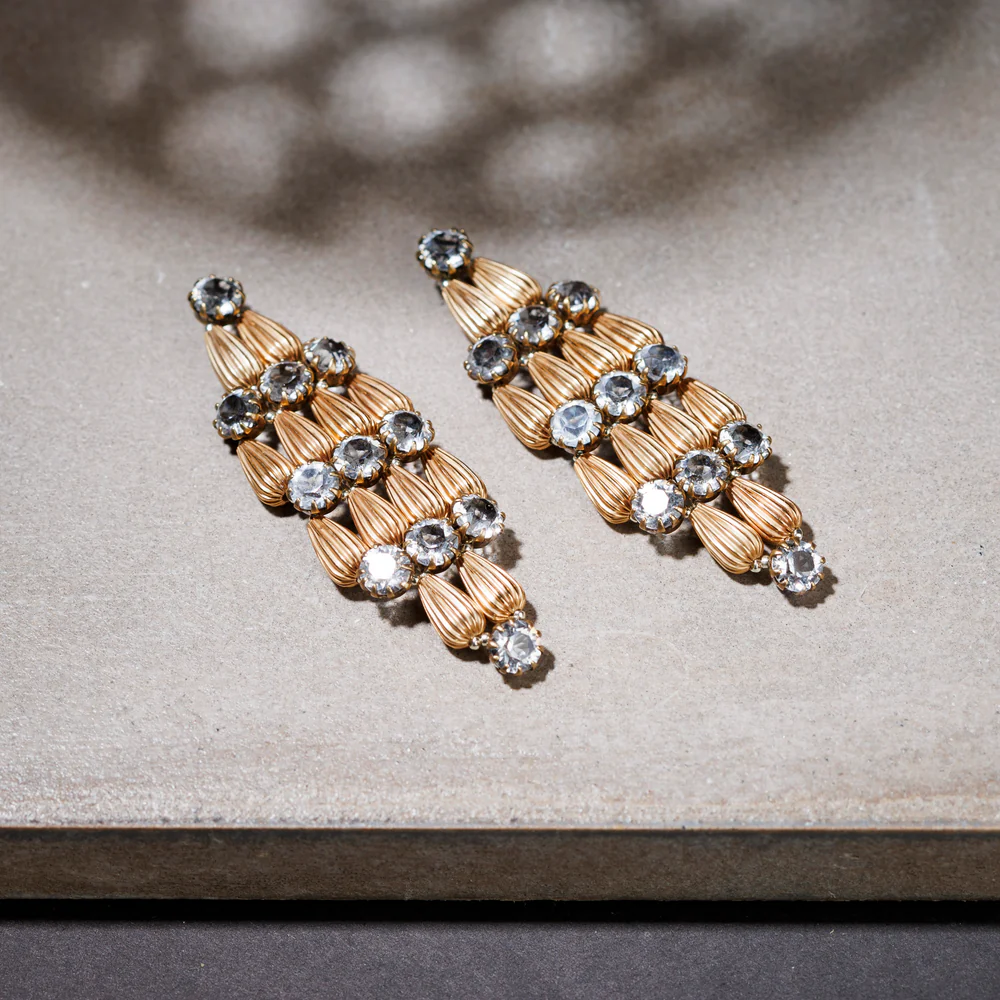 12211 Bezza orecchini oro-cristallo